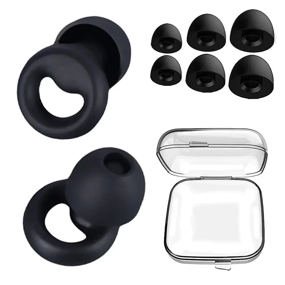 Anti Noise Silicone Earplug Sleep Noise Reduction Ear Plug Canceling Soundproof Ear Plugs Waterproof Swimming Soft Ear Protector
