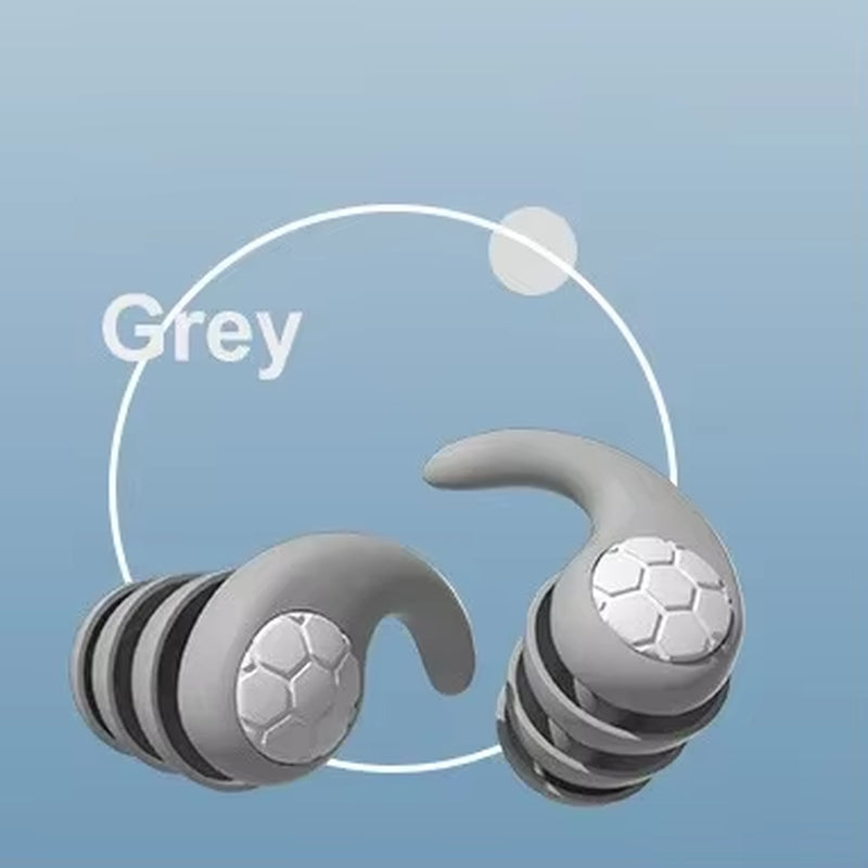 1Pair Sleeping Ear Plugs Noise Reduction Waterproof Earplug Professional Soundproof Earplug Three-Layer Mute Filter for Ears