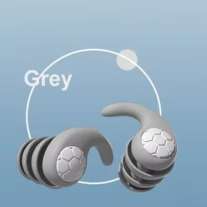 1Pair Sleeping Ear Plugs Noise Reduction Waterproof Earplug Professional Soundproof Earplug Three-Layer Mute Filter for Ears