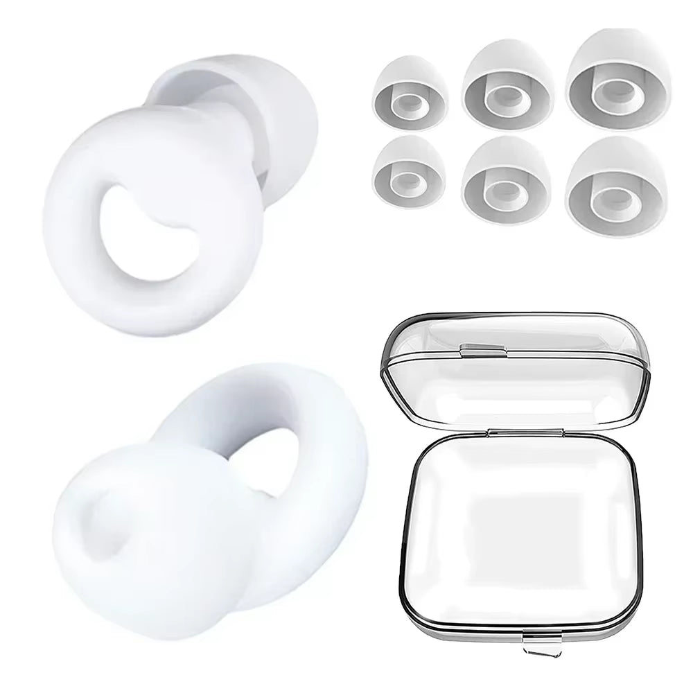 Anti Noise Silicone Earplug Sleep Noise Reduction Ear Plug Canceling Soundproof Ear Plugs Waterproof Swimming Soft Ear Protector