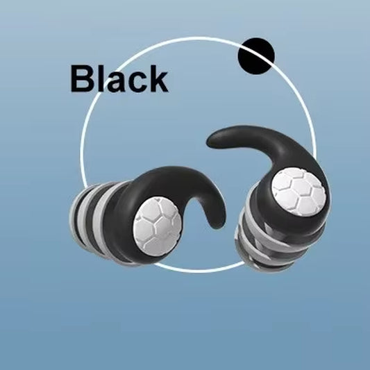 1Pair Sleeping Ear Plugs Noise Reduction Waterproof Earplug Professional Soundproof Earplug Three-Layer Mute Filter for Ears