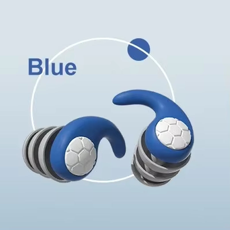 1Pair Sleeping Ear Plugs Noise Reduction Waterproof Earplug Professional Soundproof Earplug Three-Layer Mute Filter for Ears