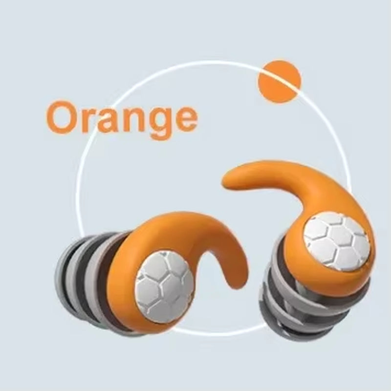 1Pair Sleeping Ear Plugs Noise Reduction Waterproof Earplug Professional Soundproof Earplug Three-Layer Mute Filter for Ears