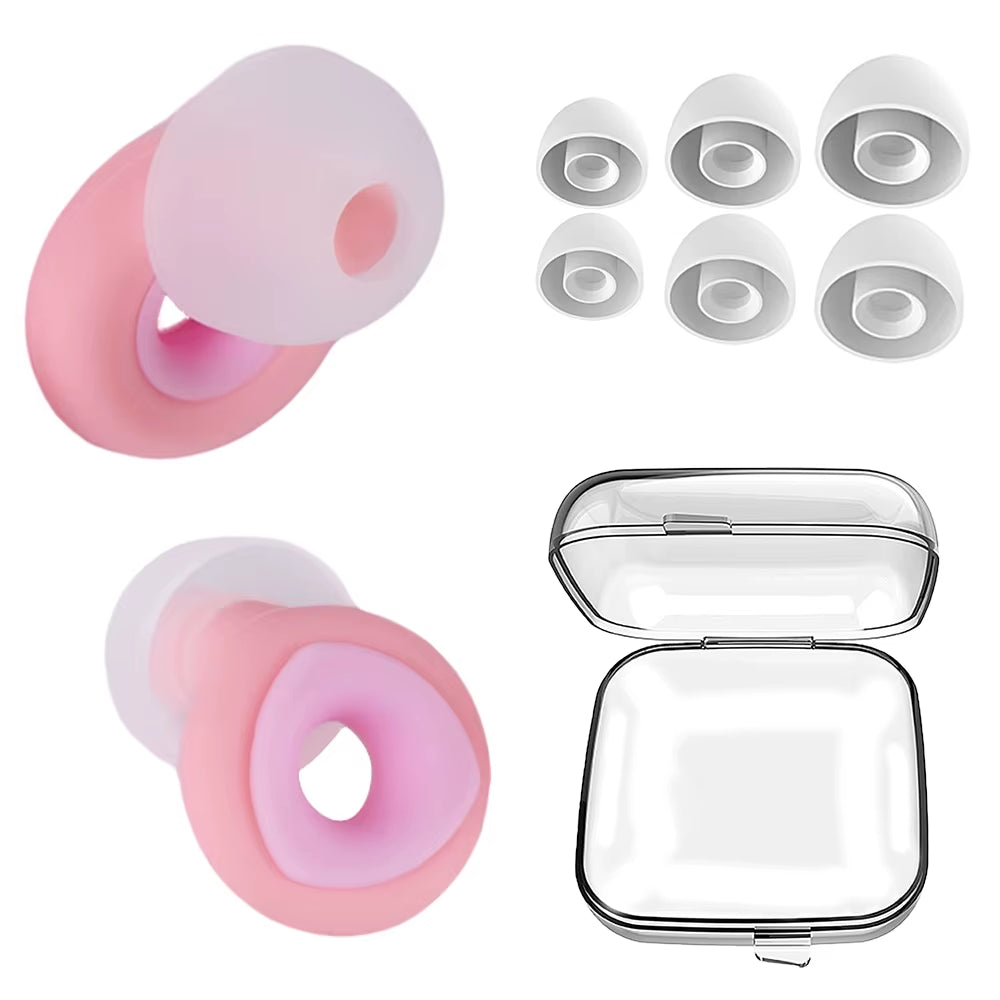 Anti Noise Silicone Earplug Sleep Noise Reduction Ear Plug Canceling Soundproof Ear Plugs Waterproof Swimming Soft Ear Protector